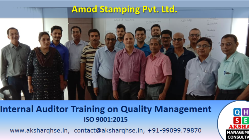 Amod Stamping Pvt. Ltd. Internal Auditor Training ISO 9001:2015