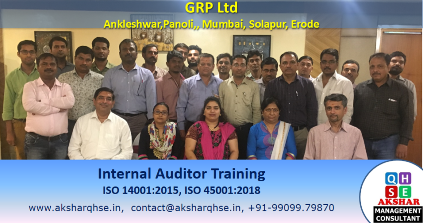 GRP Ltd Ankleshwar Internal Auditor Training on IMS