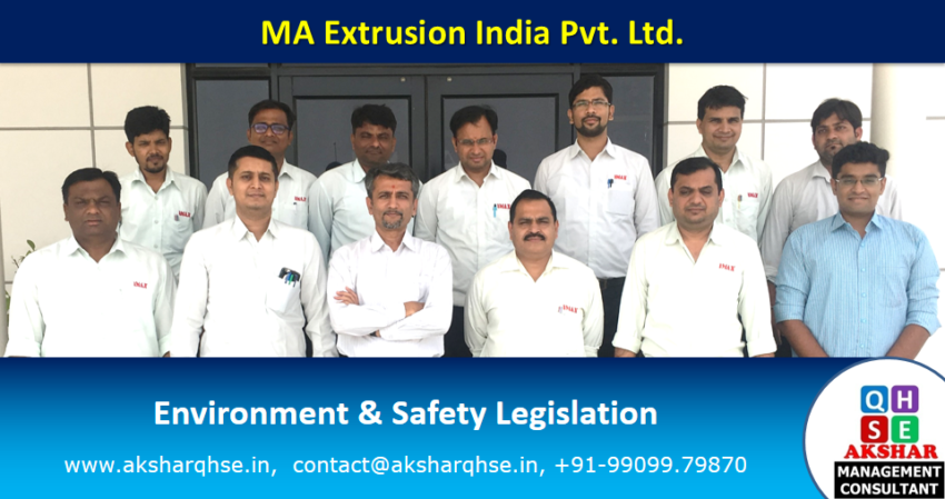 IMAX MA Extrusion India Pvt Ltd Viththalapur EHS Legislation Training