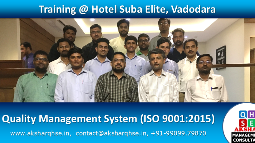 QMS Awareness Training @ Hotel Suba Elite Vadodara