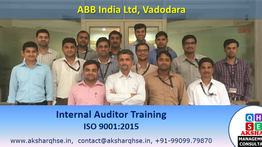 Internal Auditor Training @ ABB India, Vadodara