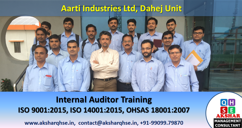 Internal Auditor Training @ Aarti Industries Ltd, Dahej