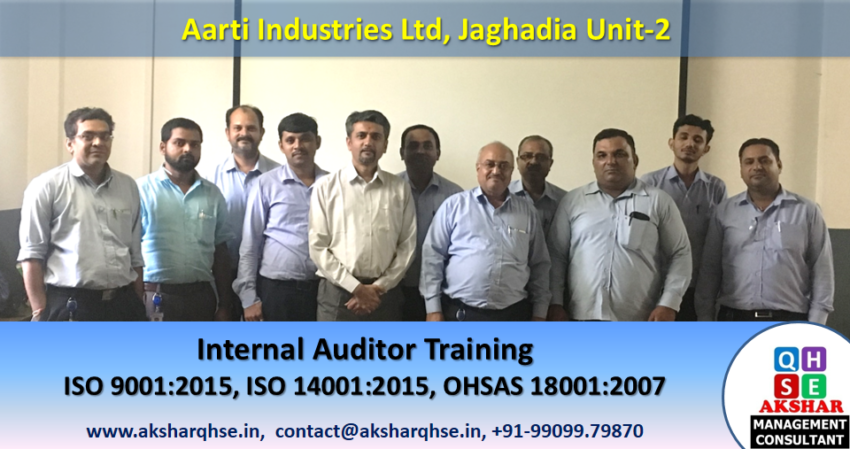Internal Auditor Training @ Aarti Industries Ltd, Jhagadia
