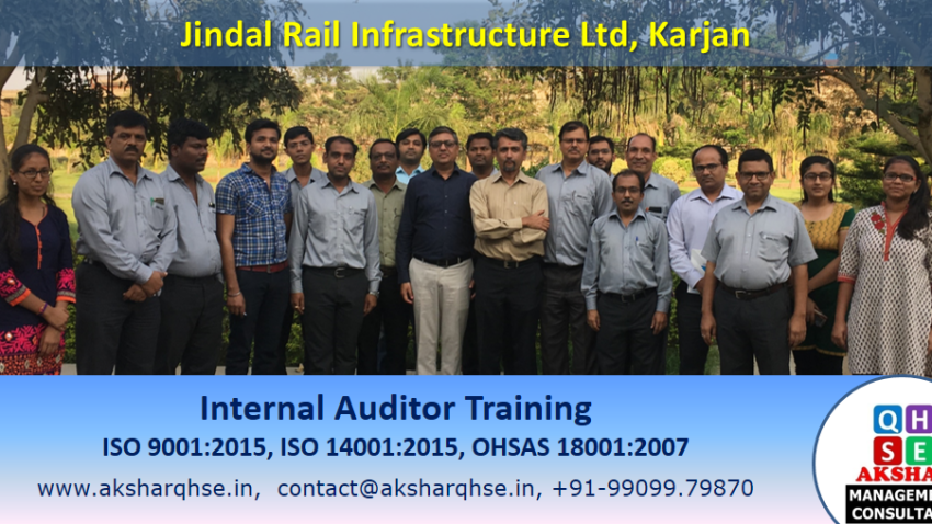 Internal Auditor Training @ Jindal Rail, Karjan