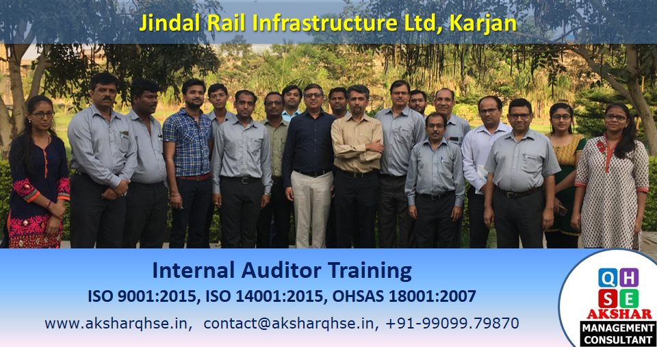 Internal Auditor Training @ Jindal Rail, Karjan