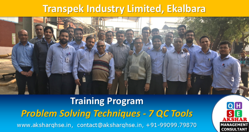 7 QC Tools Training @ Transpek Industry Ltd Ekalbara