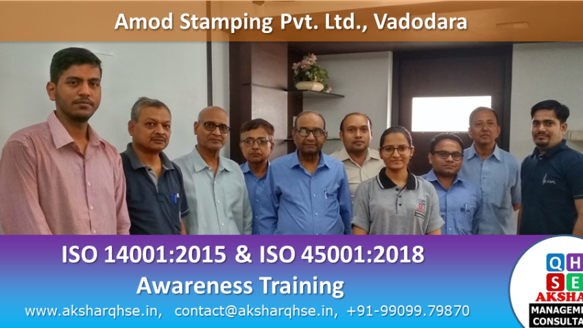 Amod Stampings Pvt. Ltd; ISO Awareness Training