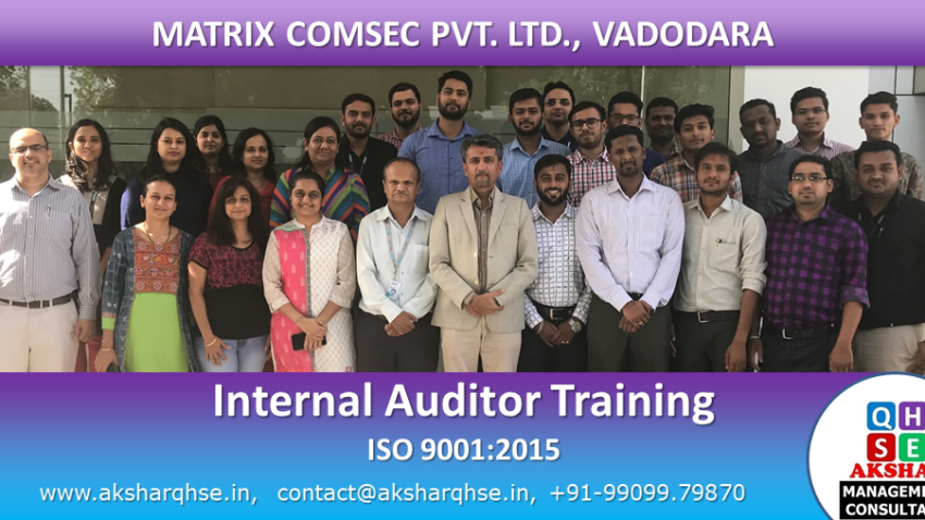 Matrix Comsec Pvt. Ltd; Internal Auditor Training