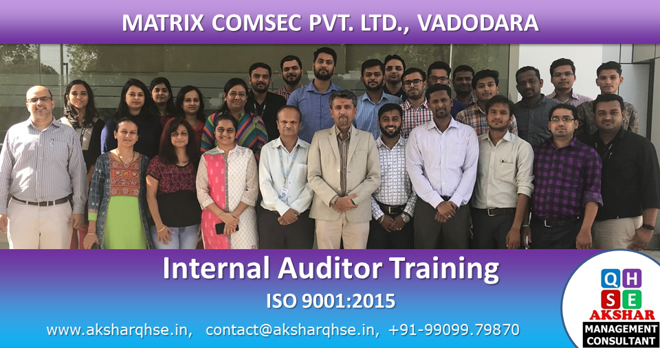 Matrix Comsec Pvt. Ltd; Internal Auditor Training