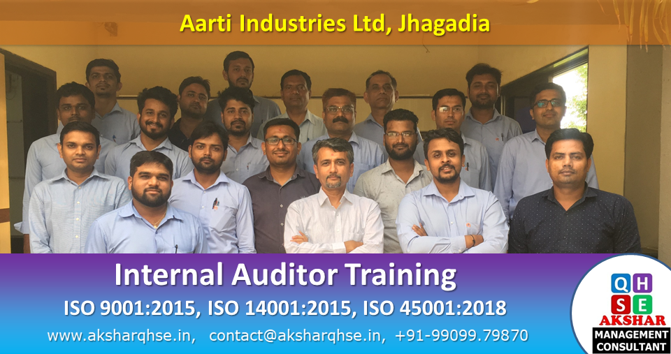 Aarti Industries Limited, Jhagadia, Internal Auditor Training