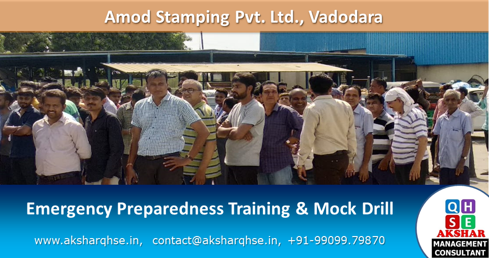 Amod Stamping, Vadodara, EMS Training & Mock Drill