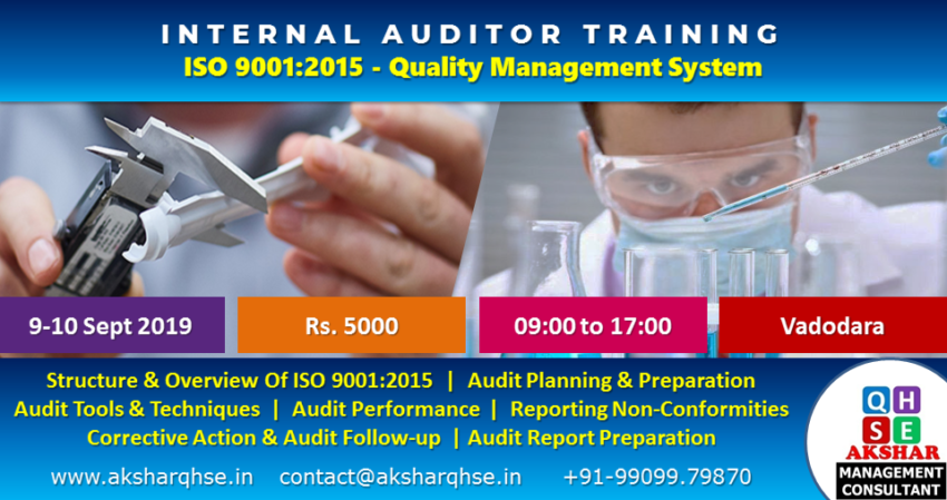 Internal Auditor Training ISO 9001:2015 Quality Management System