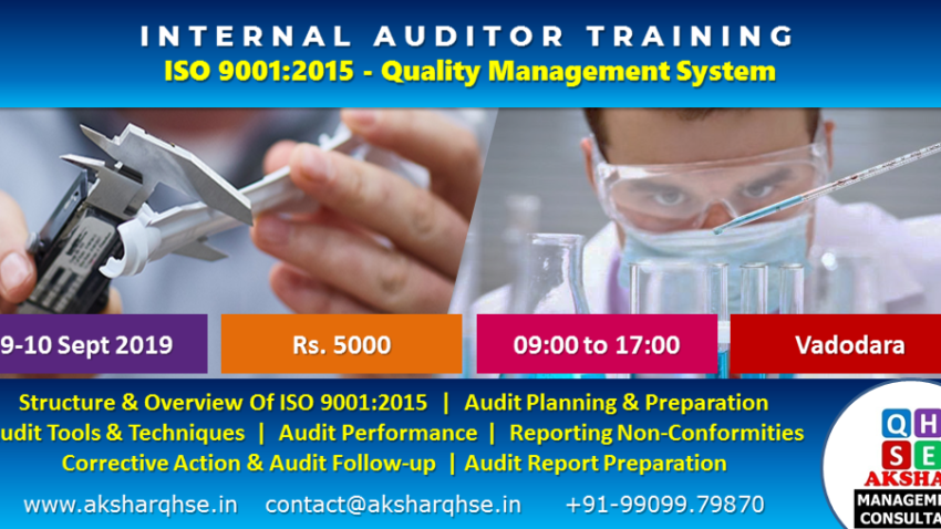 Internal Auditor Training ISO 9001:2015 Quality Management System