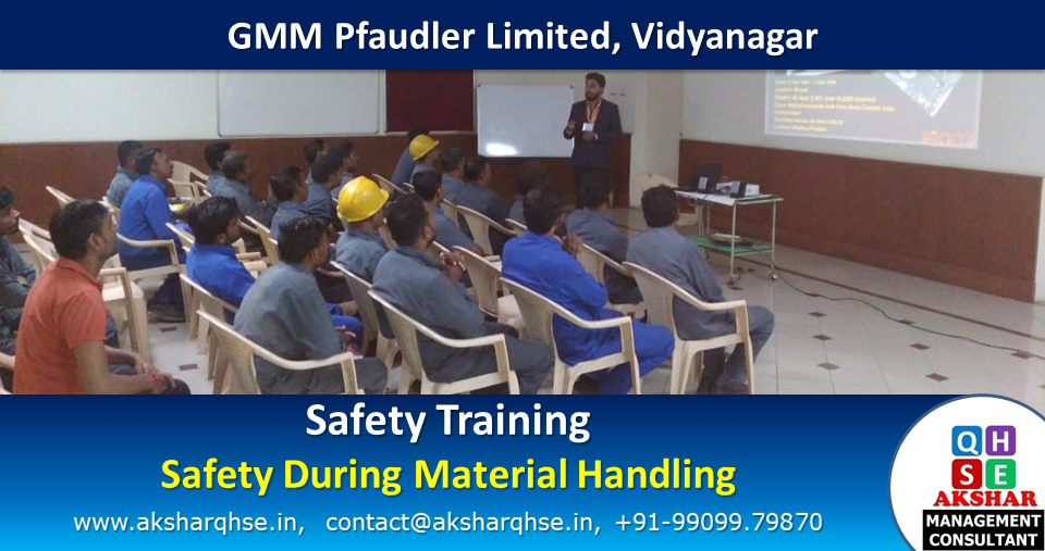Classroom Training for Better Content Delivery with Excellent Powerpoint Presentation. Training on Safety During Material Handling &amp; Crane Operation @ GMM Pfaudler Limited, Vidyanagar