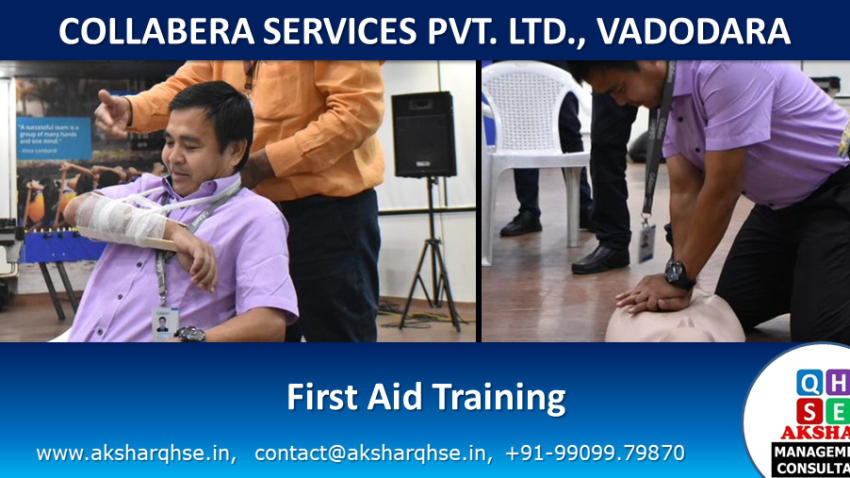 First Aid Training @ Collabera Services Pvt. Ltd., Vadodara