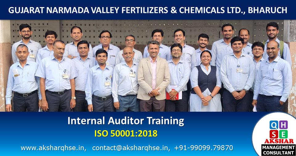 Internal Auditor Training on ISO 50001:2018 @ GNFC Ltd, Bharuch