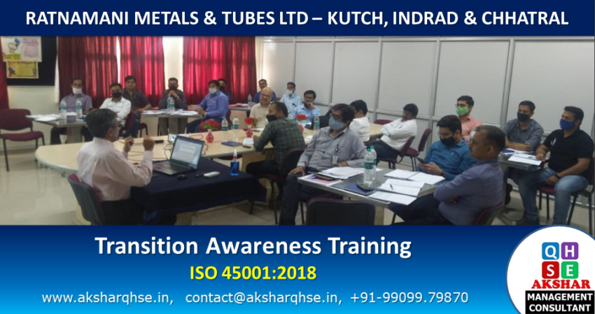 Transition Awareness Training @ Ratnamani Metals & Tubes, Kutch, Indrad & Chhatral