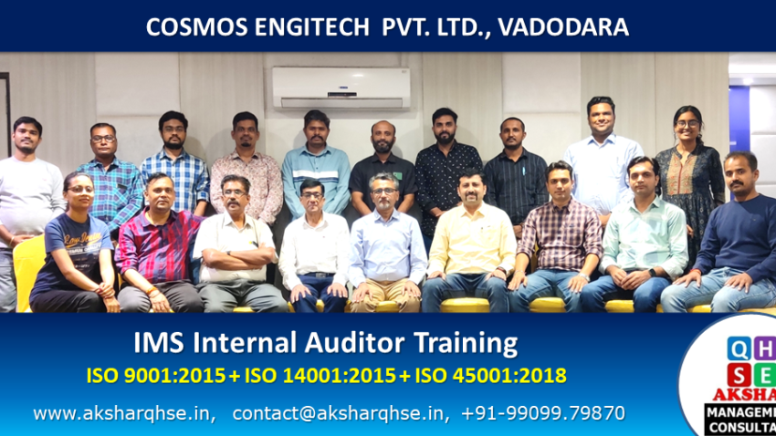 IMS Internal Auditor training session @ Cosmos Engitech