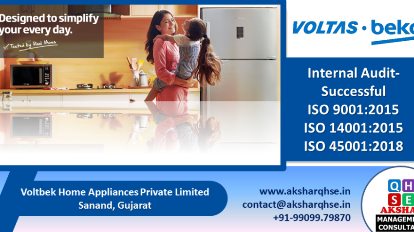 Internal Audit for ISO for @ Voltbek Home Appliances Private Limited, Sanand.Internal Audit for ISO for @ Voltbek Home Appliances Private Limited, Sanand.