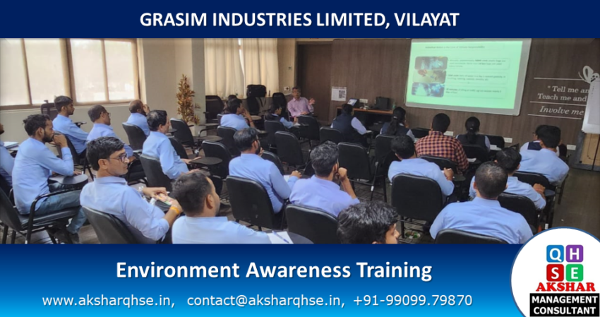 Environment Awareness training @ Grasim Industries Limited, Vilayat.