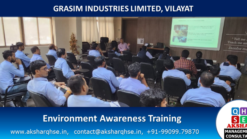 Environment Awareness training @ Grasim Industries Limited, Vilayat.