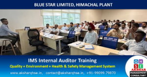 Training for IMS at Blue star Limited, Himachal Plant