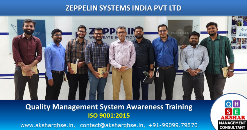 QMS Awareness Training at Zeppelin Systems India Pvt Ltd.