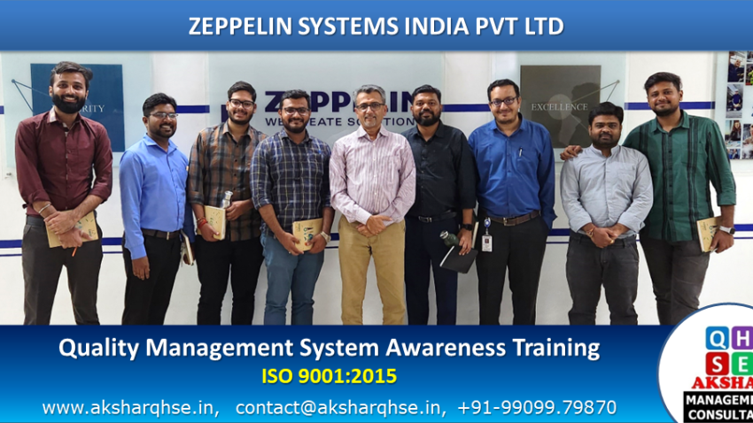 QMS Awareness Training at Zeppelin Systems India Pvt Ltd.