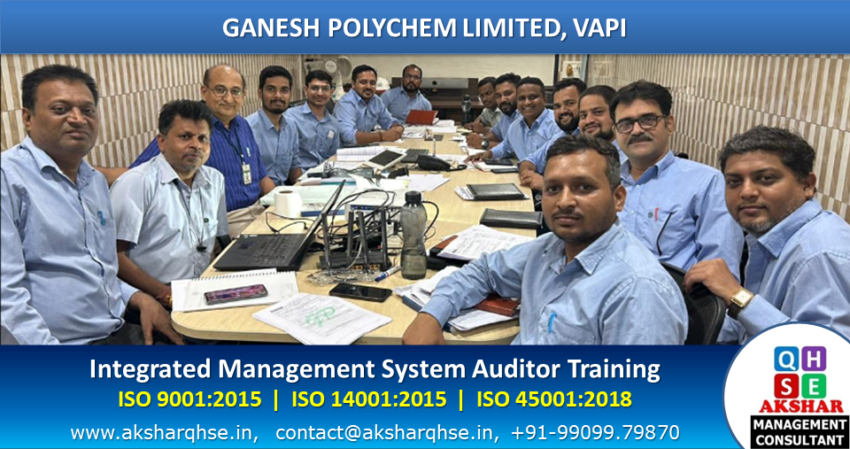 IMS Auditor training at Ganesh Polychem Ltd, Vapi