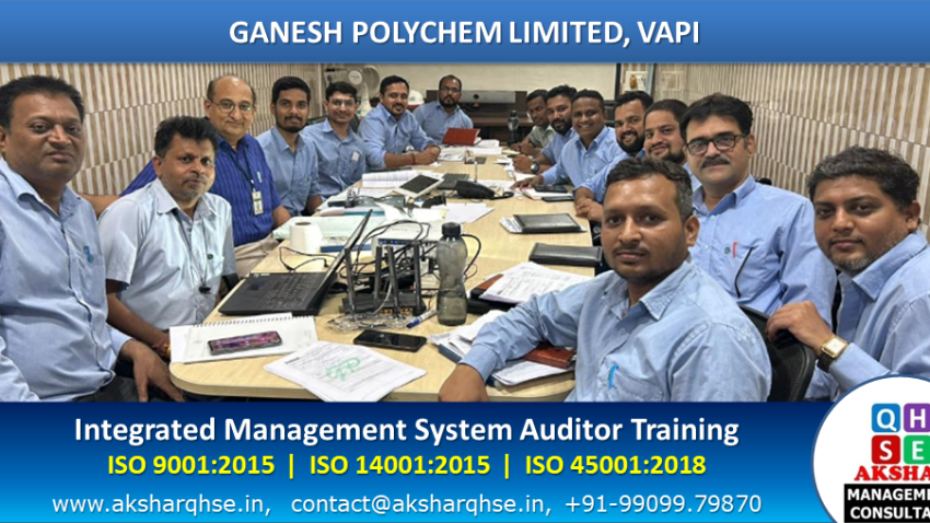 IMS Auditor training at Ganesh Polychem Ltd, Vapi