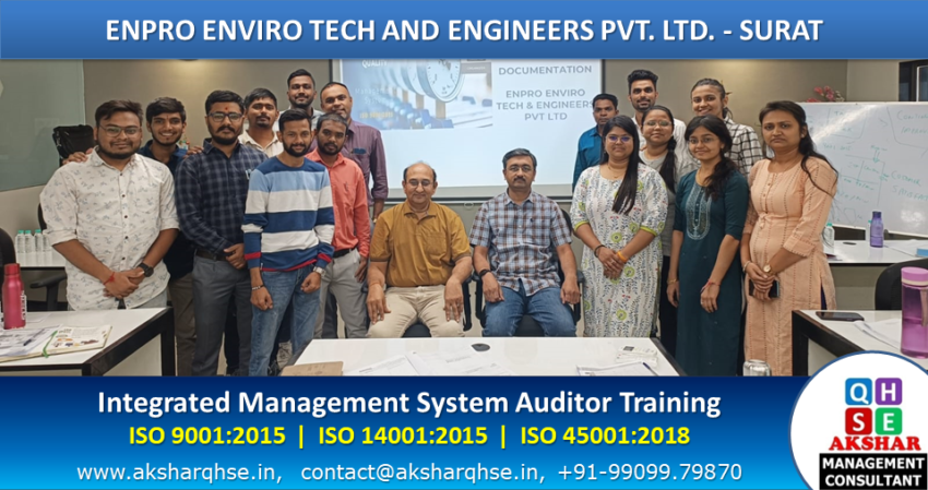 IMS Training at Enpro Enviro Tech And Engineers Pvt. Ltd. - Surat