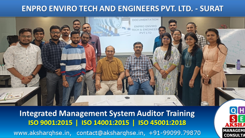 IMS Training at Enpro Enviro Tech And Engineers Pvt. Ltd. - Surat