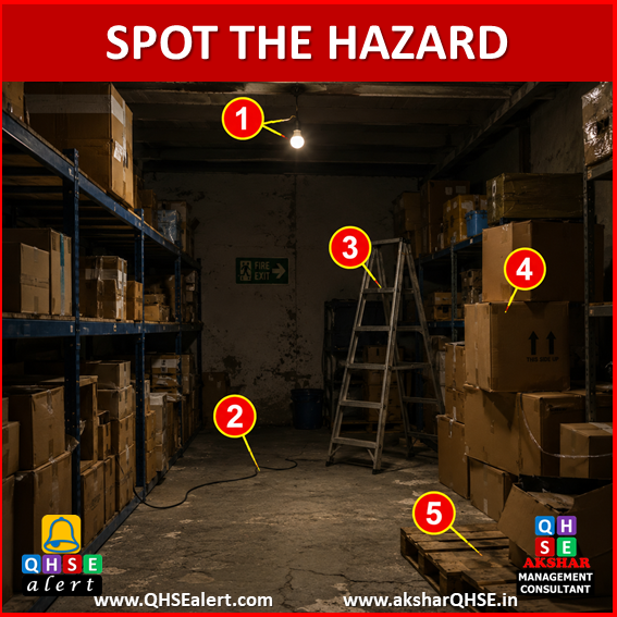 Poor lighting in storage area A