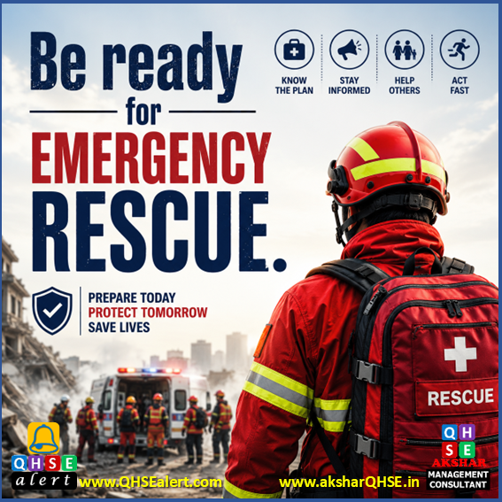 Be ready for emergency rescue.