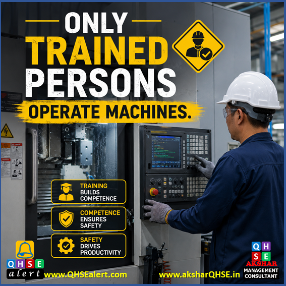 Only trained persons operate machines.
